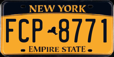 NY license plate FCP8771