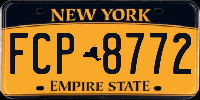 NY license plate FCP8772