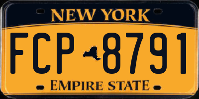 NY license plate FCP8791