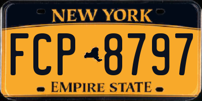 NY license plate FCP8797
