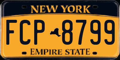 NY license plate FCP8799