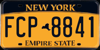 NY license plate FCP8841