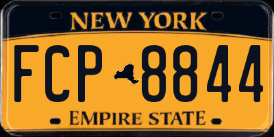 NY license plate FCP8844
