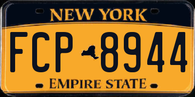 NY license plate FCP8944