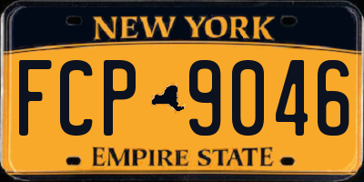NY license plate FCP9046