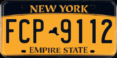 NY license plate FCP9112