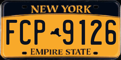 NY license plate FCP9126
