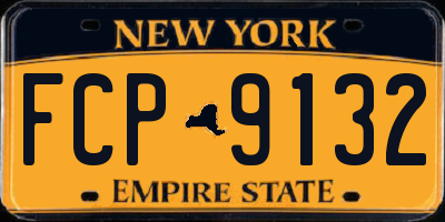 NY license plate FCP9132