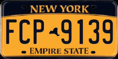 NY license plate FCP9139