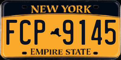 NY license plate FCP9145