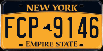 NY license plate FCP9146