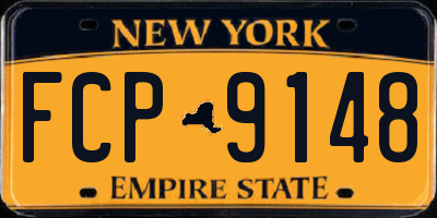 NY license plate FCP9148
