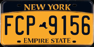 NY license plate FCP9156