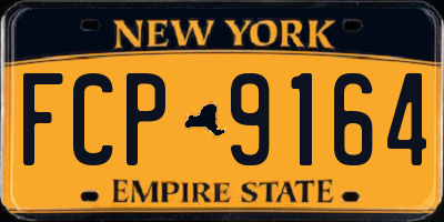 NY license plate FCP9164