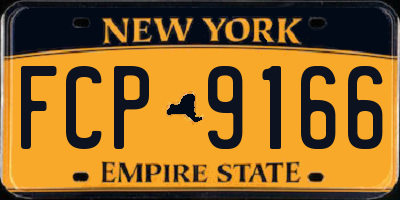 NY license plate FCP9166