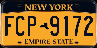 NY license plate FCP9172