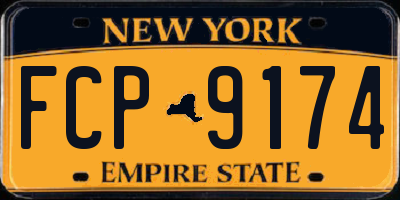 NY license plate FCP9174