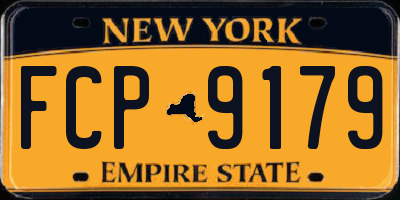 NY license plate FCP9179