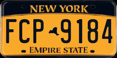 NY license plate FCP9184