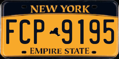 NY license plate FCP9195