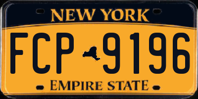 NY license plate FCP9196