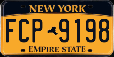 NY license plate FCP9198