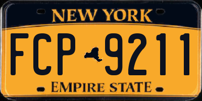 NY license plate FCP9211