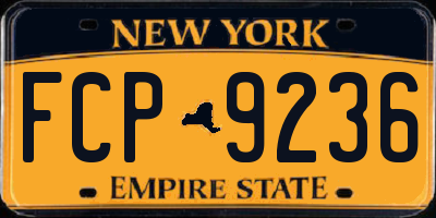 NY license plate FCP9236