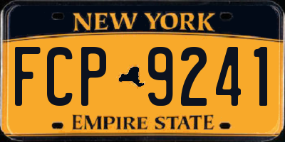 NY license plate FCP9241