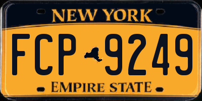 NY license plate FCP9249