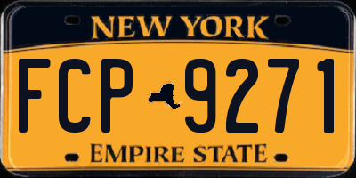 NY license plate FCP9271