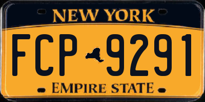 NY license plate FCP9291
