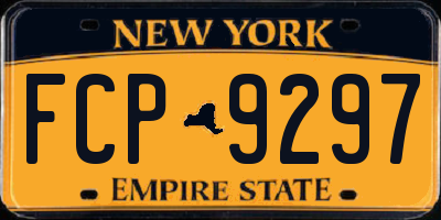 NY license plate FCP9297