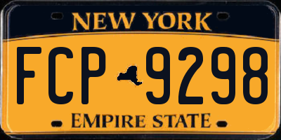NY license plate FCP9298