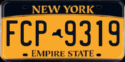NY license plate FCP9319