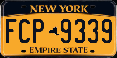 NY license plate FCP9339