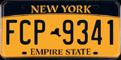 NY license plate FCP9341