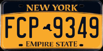 NY license plate FCP9349