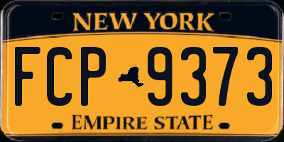 NY license plate FCP9373