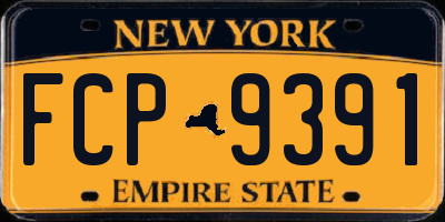 NY license plate FCP9391
