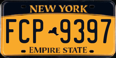NY license plate FCP9397