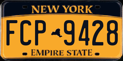 NY license plate FCP9428