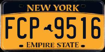 NY license plate FCP9516