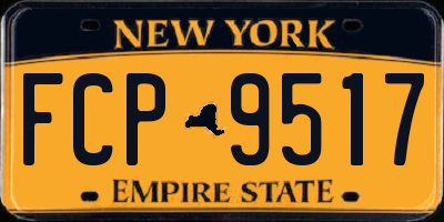 NY license plate FCP9517
