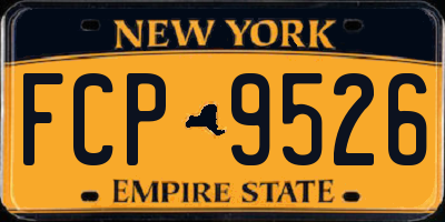 NY license plate FCP9526