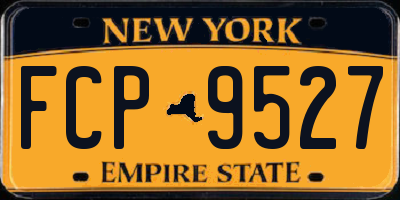 NY license plate FCP9527
