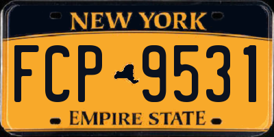 NY license plate FCP9531