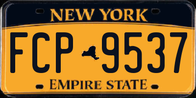 NY license plate FCP9537