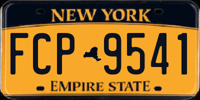 NY license plate FCP9541
