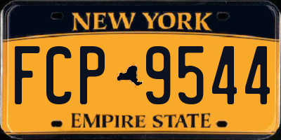 NY license plate FCP9544